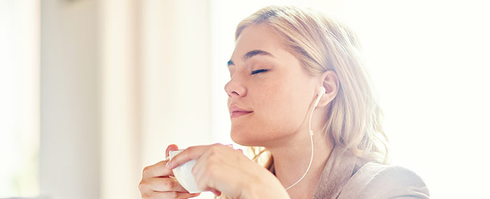 woman meditating