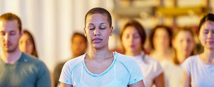 group meditation session