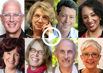 Bill O'Hanlon, Marsha Linehan, Rick Hanson, Shelly Harrell, Sue Johnson, Pat Ogdent, Jack Kornfield, and Ruth Bucyznski