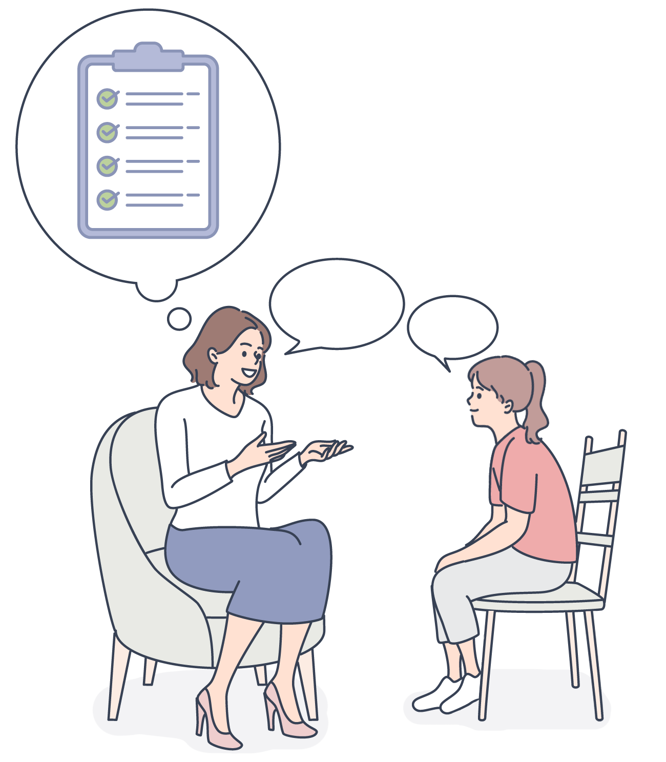 therapy session with a girl