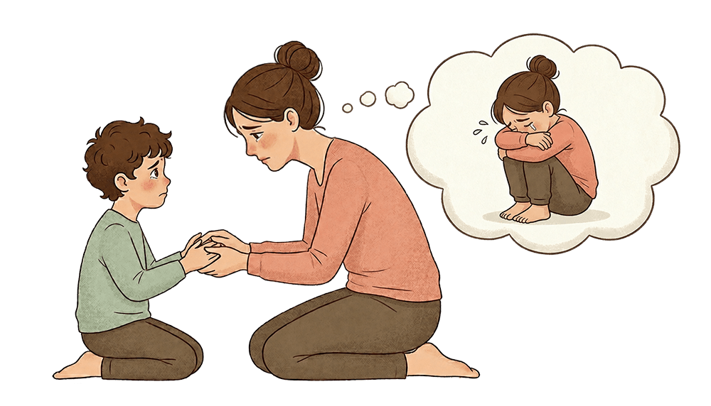mom with childhood trauma