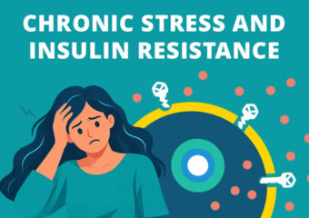 Woman distressed by insulin resistance and chronic stress